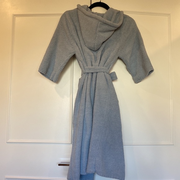 Colorado Clothing Kids Unisex Chenille Powder Blue Hooded Robe Size 7/8 … - Picture 5 of 11